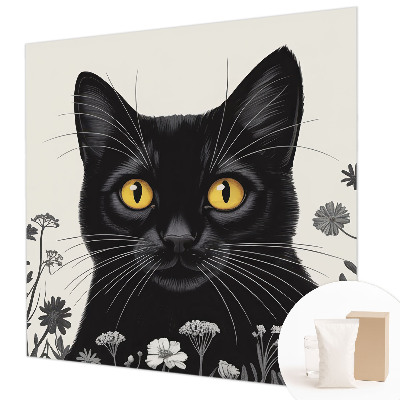 Papel de parede para sala Flores de gato