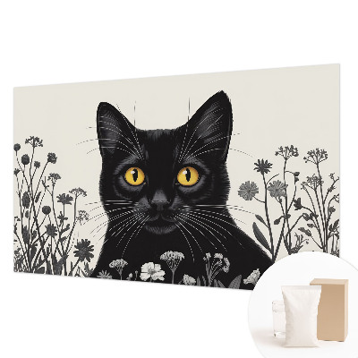 Papel de parede para sala Flores de gato