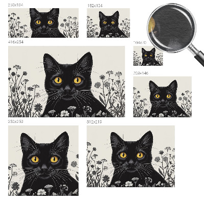 Papel de parede para sala Flores de gato