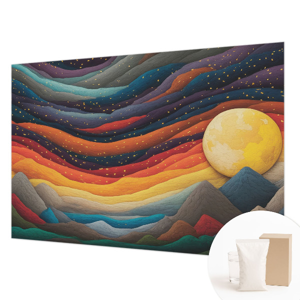 Papel de parede para quarto Montanhas coloridas