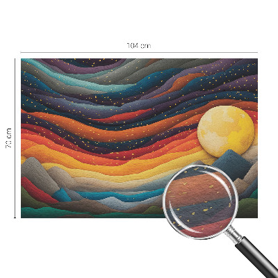 Papel de parede para quarto Montanhas coloridas