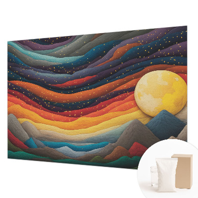 Papel de parede para quarto Montanhas coloridas