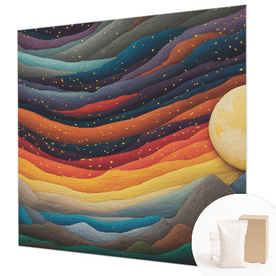 Papel de parede para quarto Montanhas coloridas