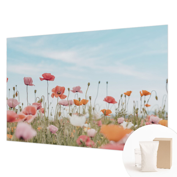 Papel de parede para quarto Flores de papoula