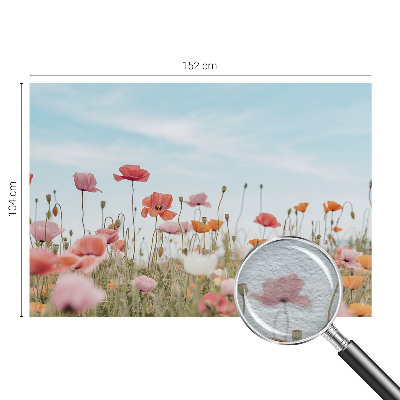 Papel de parede para quarto Flores de papoula