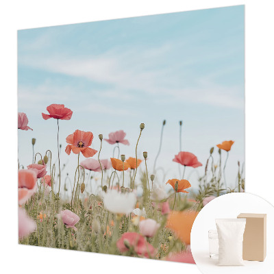 Papel de parede para quarto Flores de papoula