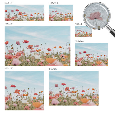 Papel de parede para quarto Flores de papoula