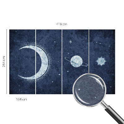 Papel de parede motivo de estrela