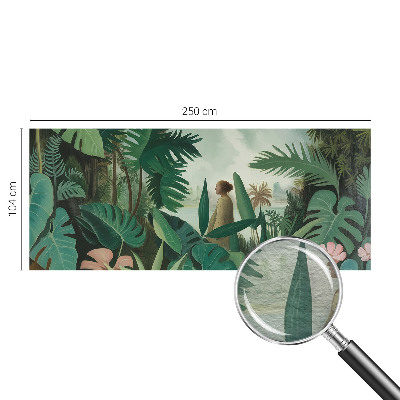 Mural de fotos na parede Selva exótica