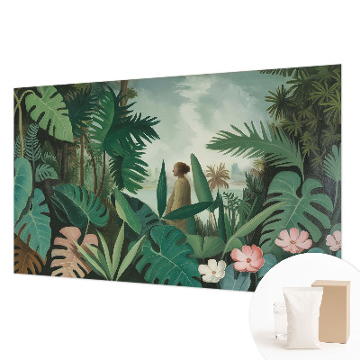 Mural de fotos na parede Selva exótica
