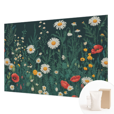 Papel de parede para quarto Flores silvestres