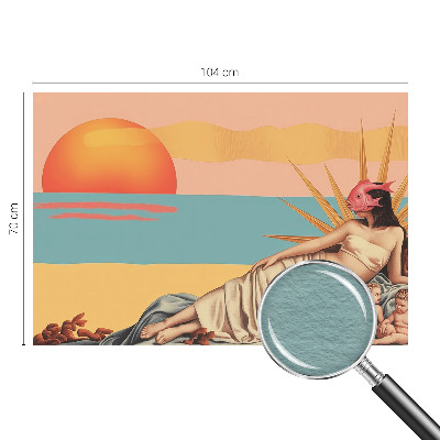 Papel de parede para quarto O Ocidente do Surrealismo
