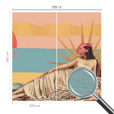 Papel de parede para quarto O Ocidente do Surrealismo