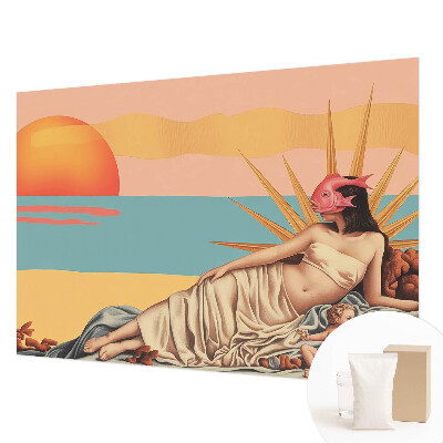 Papel de parede para quarto O Ocidente do Surrealismo
