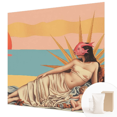 Papel de parede para quarto O Ocidente do Surrealismo