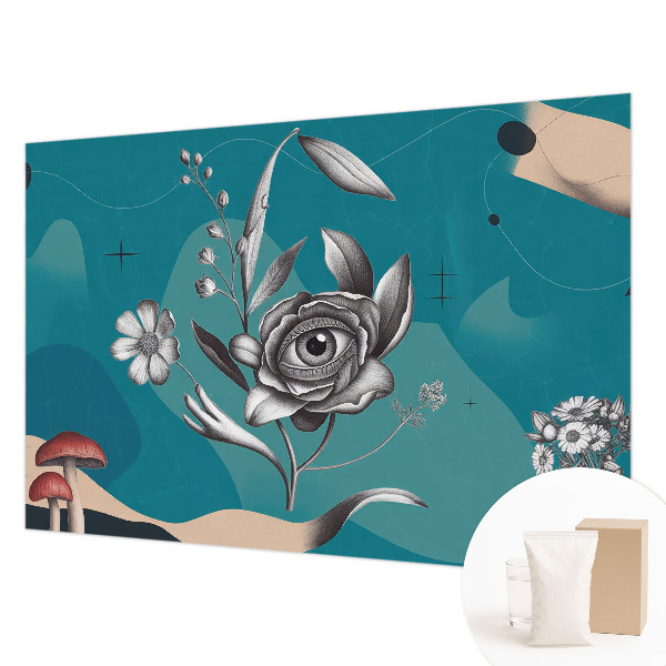 Fotomural Olho de flor