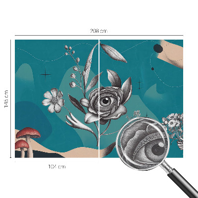 Fotomural Olho de flor