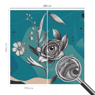 Fotomural Olho de flor