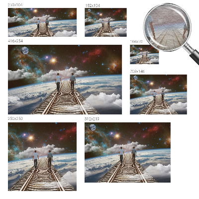 Papel de parede para quarto Viagem espacial