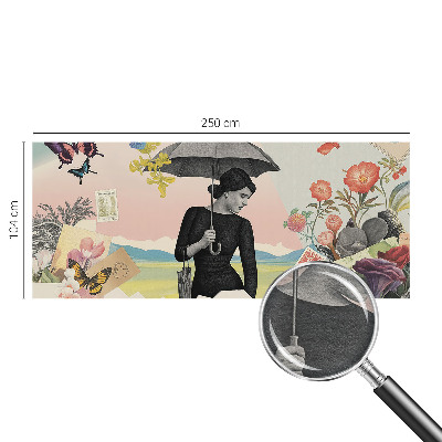 Papel de parede decorativo Colagem romântica