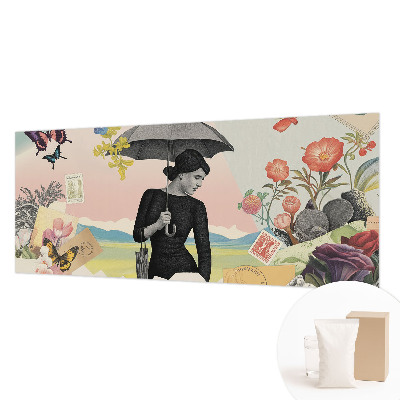 Papel de parede decorativo Colagem romântica