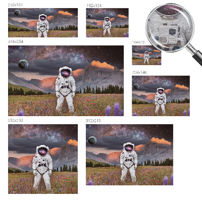 Papel de parede decorativo Paisagem cósmica