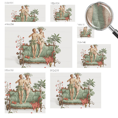 Mural de fotos na parede Elegância misteriosa