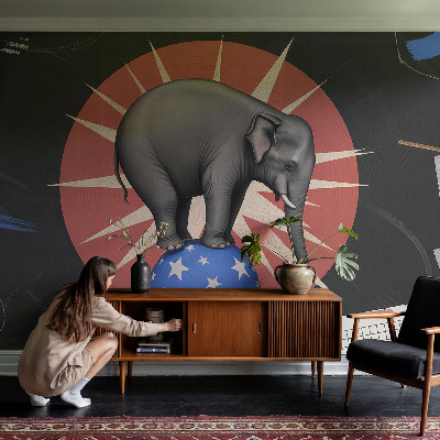 Fotomural Elefante de circo