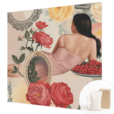 Papel de parede para sala Elegância floral