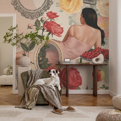 Papel de parede para sala Elegância floral