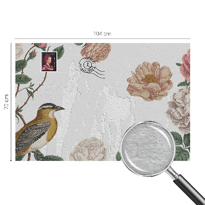 Papel de parede decorativo Flores vintage
