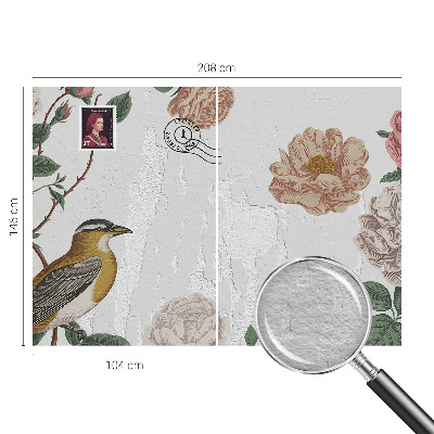 Papel de parede decorativo Flores vintage
