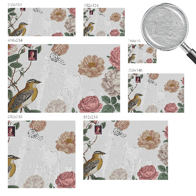 Papel de parede decorativo Flores vintage