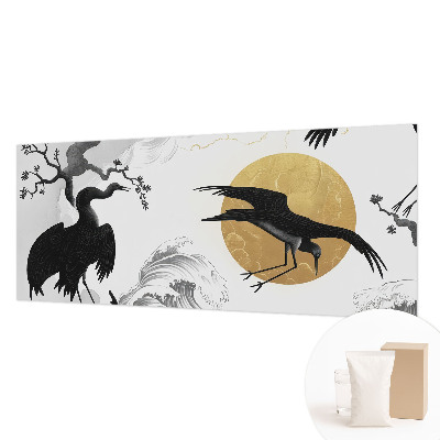 Papel de parede garças pretas
