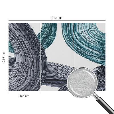 Papel de parede para sala Linhas fluidas