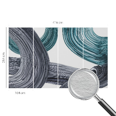 Papel de parede para sala Linhas fluidas
