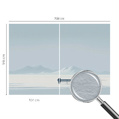 Papel de parede para quarto Paisagem minimalista