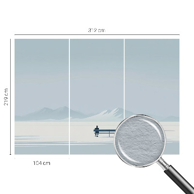 Papel de parede para quarto Paisagem minimalista