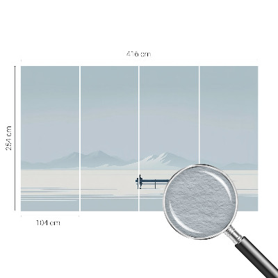 Papel de parede para quarto Paisagem minimalista
