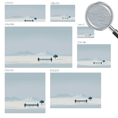 Papel de parede para quarto Paisagem minimalista