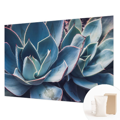 Papel de parede decorativo babosa verde