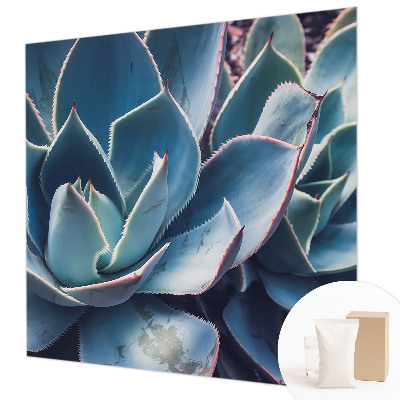 Papel de parede decorativo babosa verde