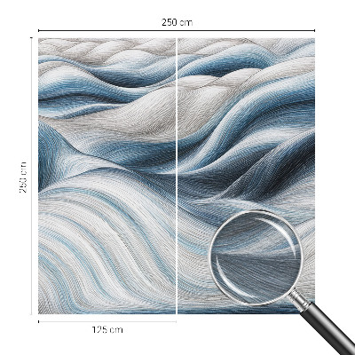 Papel de parede para quarto Ondas suaves