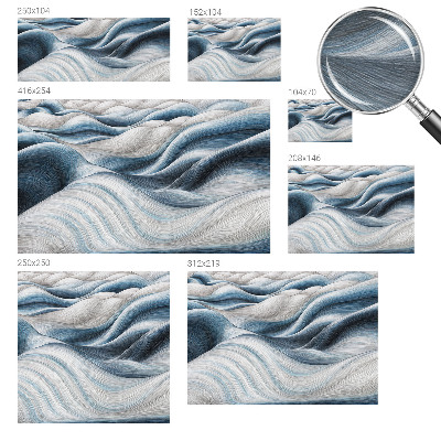 Papel de parede para quarto Ondas suaves