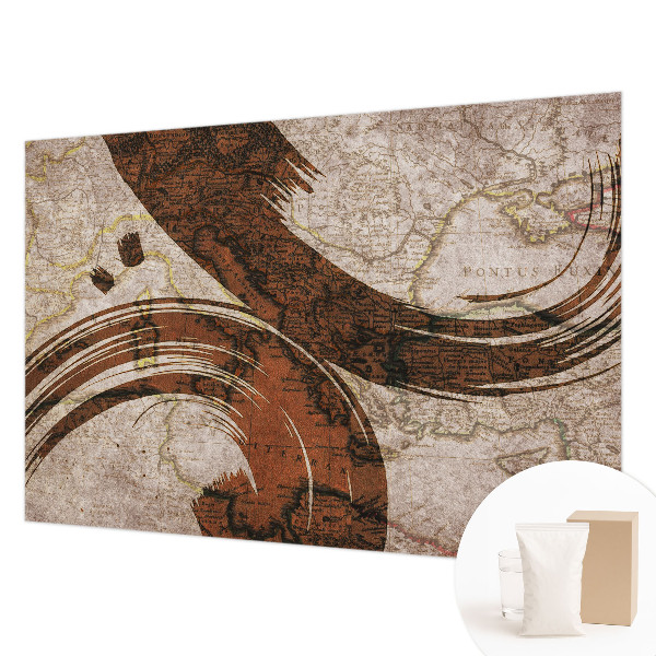 Mural de parede Mapa artístico