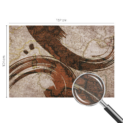 Mural de parede Mapa artístico