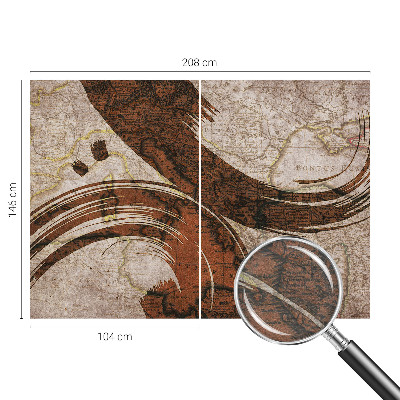 Mural de parede Mapa artístico