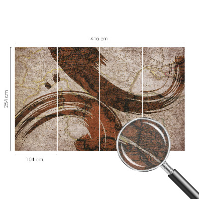 Mural de parede Mapa artístico