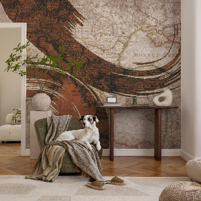 Mural de parede Mapa artístico