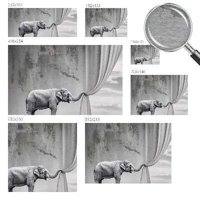 Papel de parede para quarto Elefante surrealista